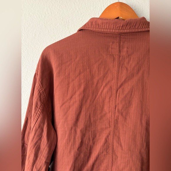 NWT Old Navy Cotton Cropped Utility Jacket in Sedona Orange Brown Women’s Large - Picture 6 of 10